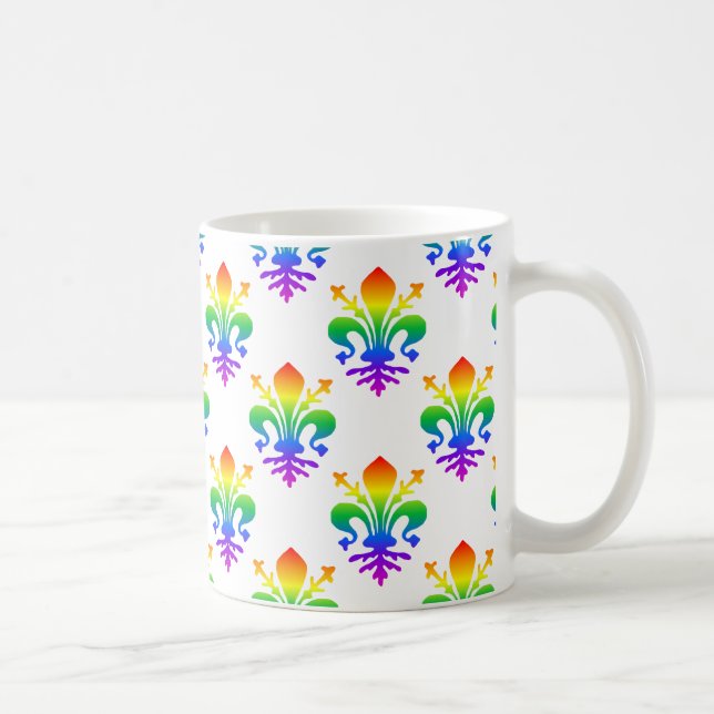 Taza De Café Rainbow Fleur-de-lis (Derecha)