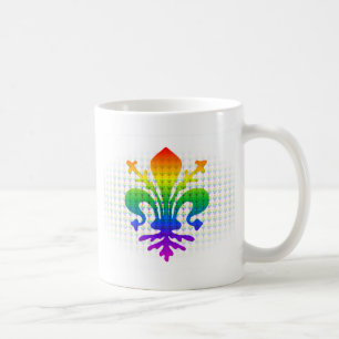 Taza De Café Rainbow Fleur-de-lis