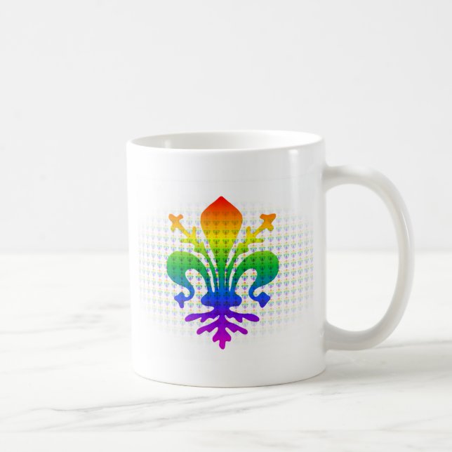 Taza De Café Rainbow Fleur-de-lis (Derecha)