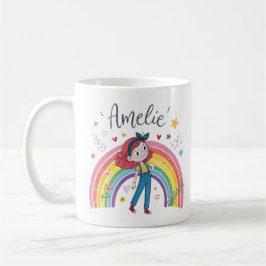 Taza De Café Rainbow Girl Amelie 1