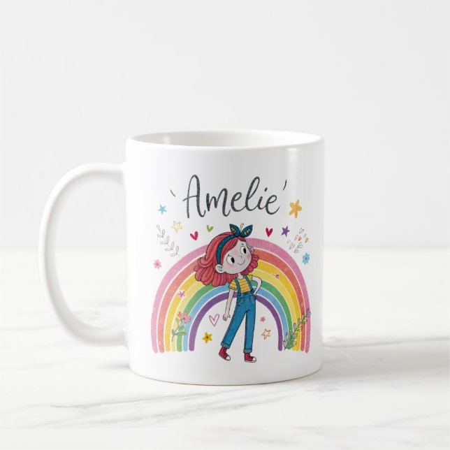Taza De Café Rainbow Girl Amelie 1 (Izquierda)