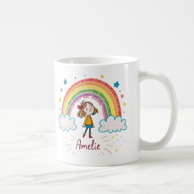 Taza De Café Rainbow Girl Amelie 2 (Derecha)