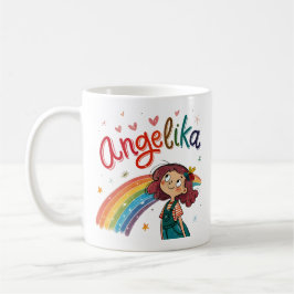 Taza De Café Rainbow Girl Angelika 1