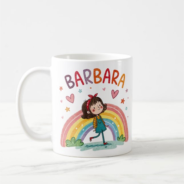 Taza De Café Rainbow Girl Barbara 1 (Izquierda)