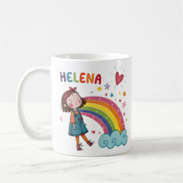 Taza De Café Rainbow Girl Helena 2
