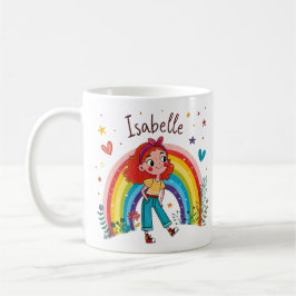 Taza De Café Rainbow Girl Isabelle