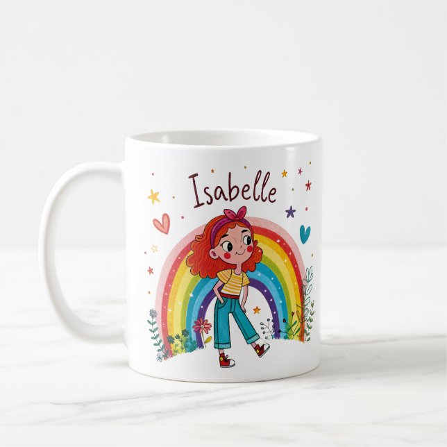 Taza De Café Rainbow Girl Isabelle (Izquierda)