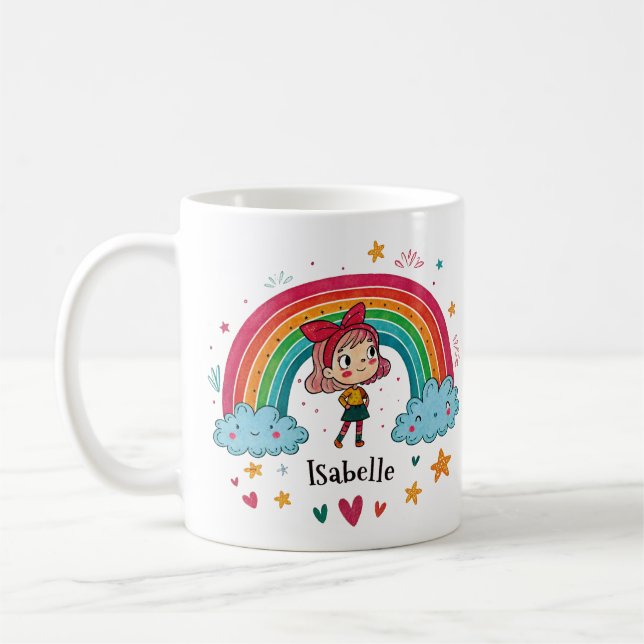 Taza De Café Rainbow Girl Isabelle 2 (Izquierda)
