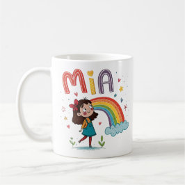 Taza De Café Rainbow Girl Mia 1