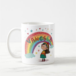 Taza De Café Rainbow Girl Vanessa 2