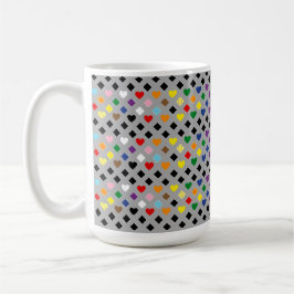 Taza De Café Rainbow Hearts