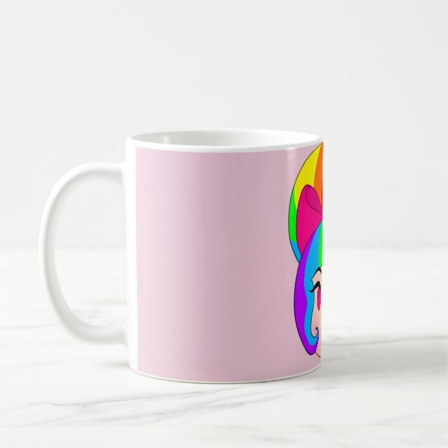 Taza De Café Rainbow Kitty Mug (Izquierda)