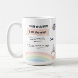 Taza De Café Rainbow peace Serenity Antistress Calm Meditation