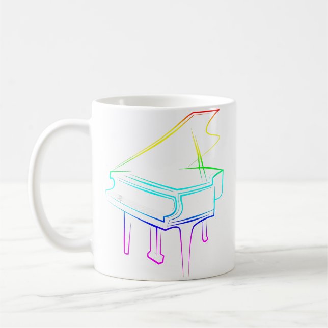 Taza De Café Rainbow Piano (Izquierda)