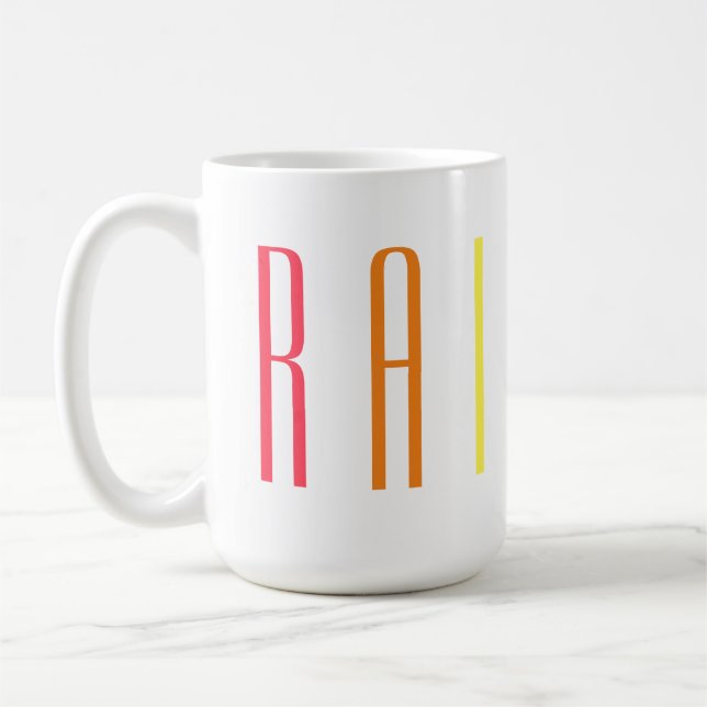 Taza De Café RAINBOW Tall White Mug (Izquierda)