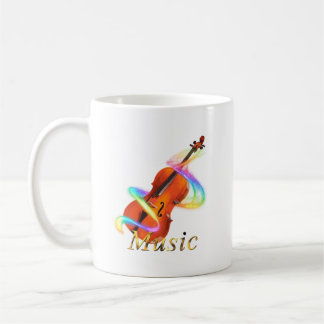 Taza De Café Rainbow Violin