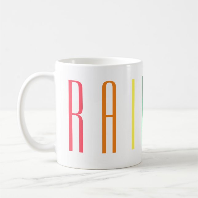 Taza De Café RAINBOW White Mug (Izquierda)