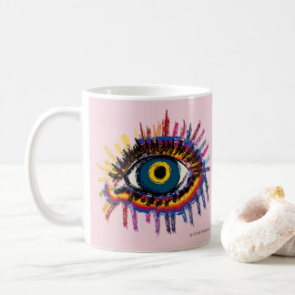 Taza De Café Rainboweye - róseo