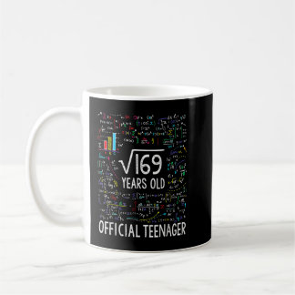 Taza De Café Raíz cuadrada de 169 Adolescente Oficial De 13 Año