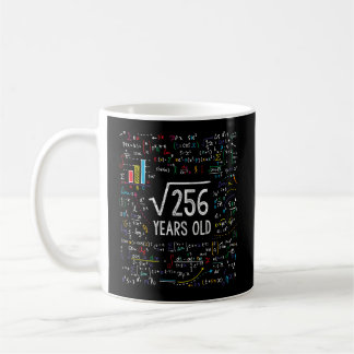 Taza De Café Raíz Cuadrada Del 256 16º Día De Matemáticas