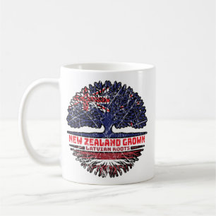 Taza De Café Raíz de árbol letón neozelandés de Nueva Zelanda
