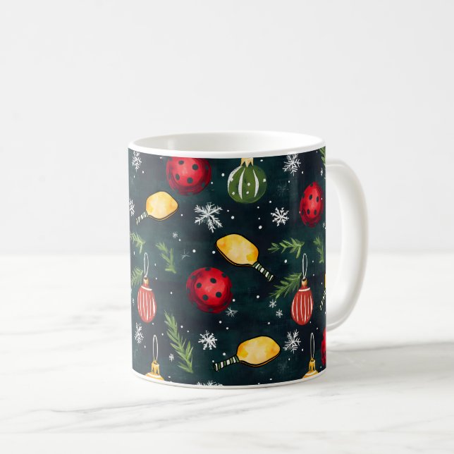 Taza De Café Rally Watercolor Pickleball (Anverso derecho)