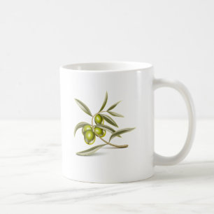 Taza De Café Rama de aceitunas verdes
