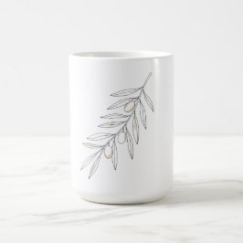 Taza De Café Rama de hoja de olivo