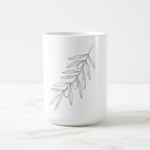 Taza De Café Rama de hoja de olivo 