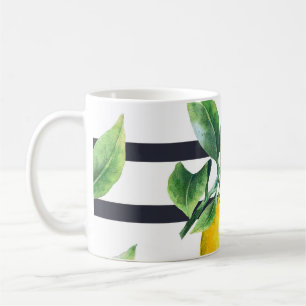 Taza De Café Rama de limón: Citrus Watercolor Bliss