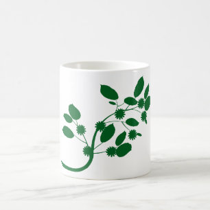 Taza De Café Rama floral Silhouette Coffee Mug