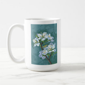 Taza De Café Rama florida del manzano
