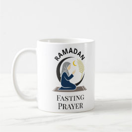 Taza De Café Ramadan Fasting Prayer Woman Hijab Islamic Graphic