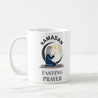 Taza De Café Ramadan Fasting Prayer Woman Hijab Islamic Graphic
