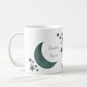 Taza De Café Ramadan Kareem estrellas de la media luna Islam no