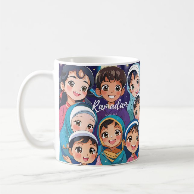 Taza De Café Ramadan Mubarak Anime Mug (Izquierda)