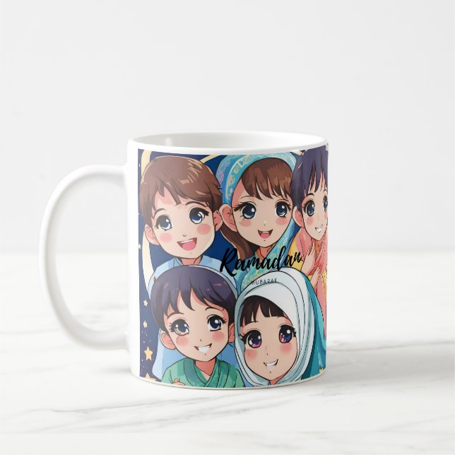 Taza De Café Ramadan Mubarak Anime Mug (Izquierda)