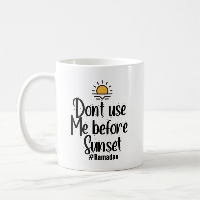 Taza De Café Ramadán - No me usen antes del atardecer (Izquierda)