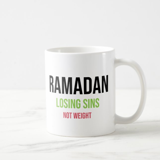 Taza De Café Ramadán: Perdiendo pecados — No peso (Derecha)