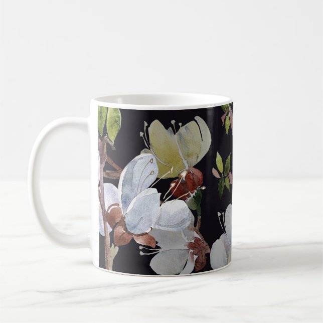 Taza De Café Ramas de albaricoquero de primavera: sin mangas ac (Izquierda)