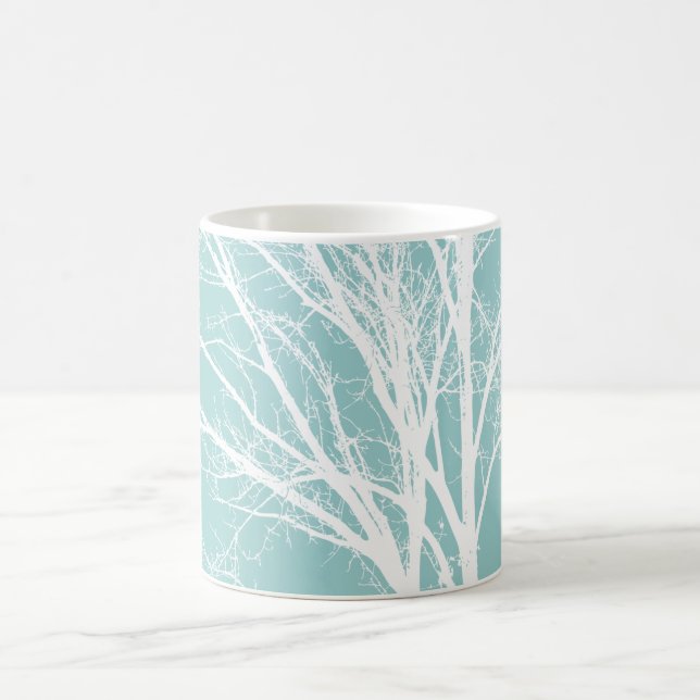 Taza De Café Ramas de árbol blanco (Centro)