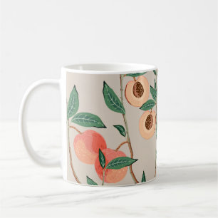 Taza De Café Ramas de árboles de encurtido con hojas y frutos e