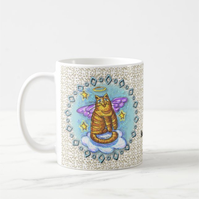 Taza De Café Ramboe Kitty Cat Angel mug (Izquierda)