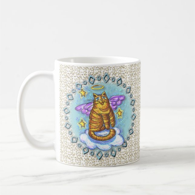 Taza De Café Ramboe Kitty Cat Angel mug (Izquierda)