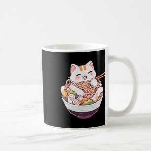 Taza De Café Ramen Cat Kawaii Neko Corte Anime Shirt Para Hombr