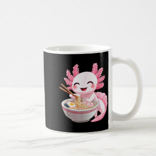 Taza De Café Ramen de axolote de anime kawaii