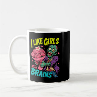 Taza De Café Ramo de Cerebro de Zombi Cute Horror Regalo de Hal
