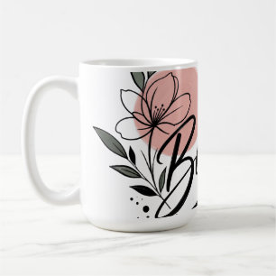 Taza De Café Ramo de flores de acuarela elegante Floral vintage