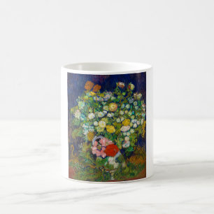 Taza De Café Ramo de flores en un jarrón, Van Gogh