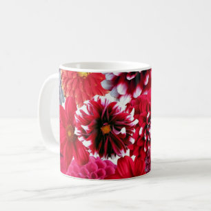 Taza De Café Ramo de Flores Rojas